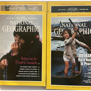National Geographic 1989 Sept Oct Nov Dec w Suppl. Maya Asia-Pacific & Holy Land
